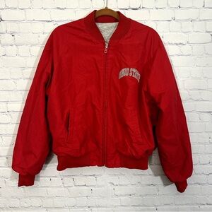 Vintage Chalk Line Ohio State Buckeyes Reversible Full Zip Jacket Red Size Large